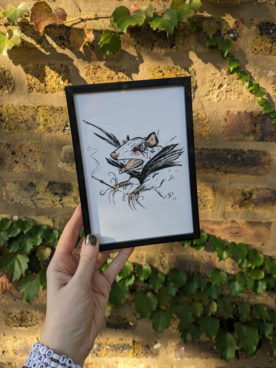 5x7 Mini Print Black Swan – Long Dog Dandy