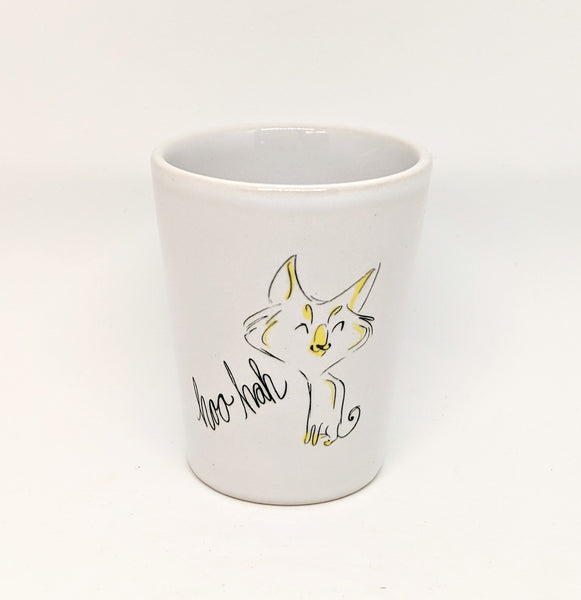 Dirty Dishes Cat "Hoo Hah" Shot Glass