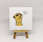 Dirty Dishes Meerkat "Clit" Coaster