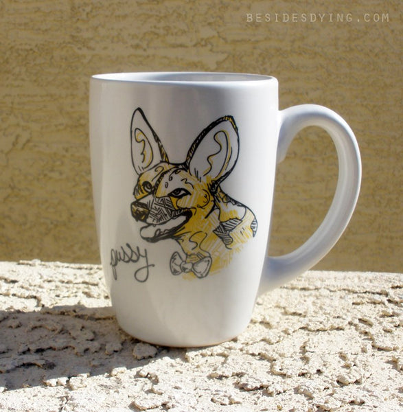 Dirty Dishes Savanna Style-- African Wild Dog Mug