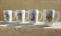Dirty Dishes Savanna Style-- African Wild Dog Mug