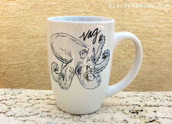 Dirty Dishes Sea Creatures-- Octopus Mug