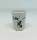 Dirty Dishes Hare "Balls" Shot Glass
