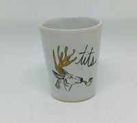 Dirty Dishes Stag "Tits" Shot Glass