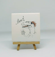 Dirty Dishes Velociraptor Dinosaur Coaster