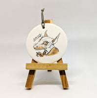 Dirty Dishes Bat Ornament