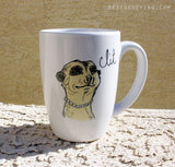 Dirty Dishes Savanna Style-- Meerkat Mug