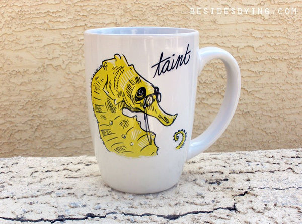 Dirty Dishes Sea Creatures-- Seahorse Mug