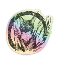 Cat Holographic Sticker