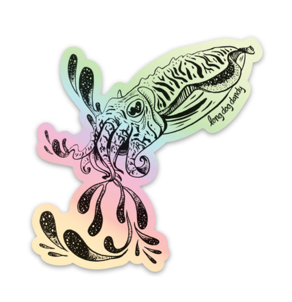 Cuttlefish Holographic Sticker