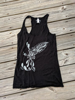 Cuttlefish Black with Silver Metallic Ink Tank Top