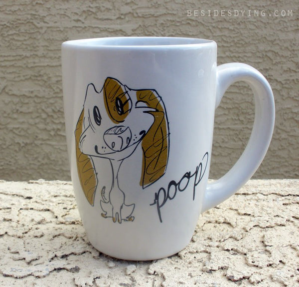 Dirty Dishes Rated G-- Dog mug