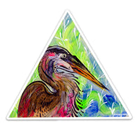 "Maybe the Clouds" Heron Sticker