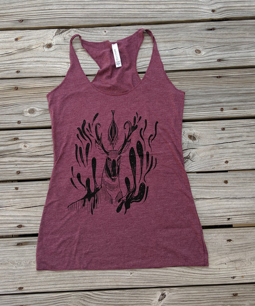 Pronghorn Maroon Tank Top